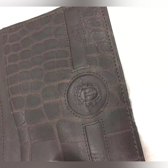 GIANNI VERSACE Medusa Leather Card Case - Picture 6 of 7